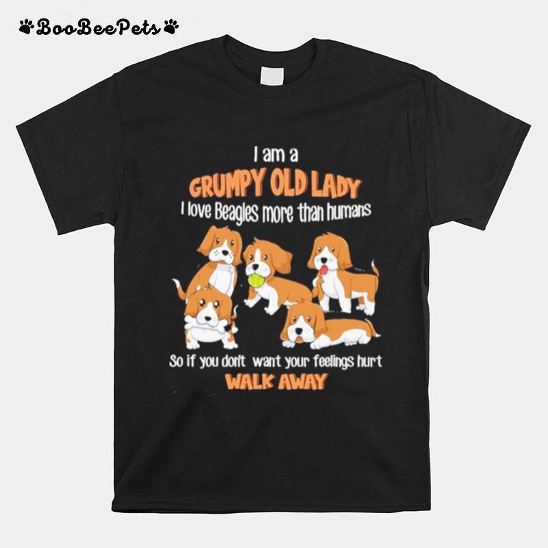 I Am A Grumpy Old Lady I Love Beagles More Than Humans T-Shirt