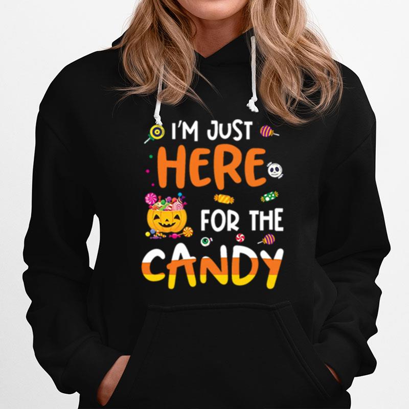 I Am Just Here For The Candy Halloween Mens Hoodie