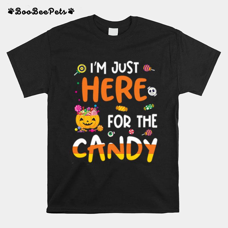 I Am Just Here For The Candy Halloween Mens T-Shirt