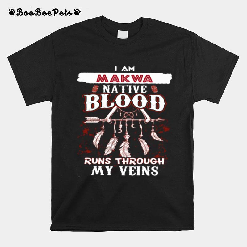 I Am Makwa Native Blood Runs Through My Veins T-Shirt