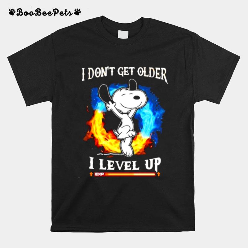 I Dont Get Older I Level Up Snoopy T-Shirt