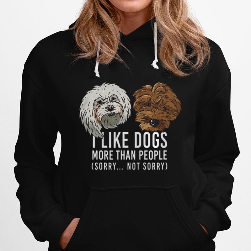 I Like Dogs More Than People Funny Dog Hoodie