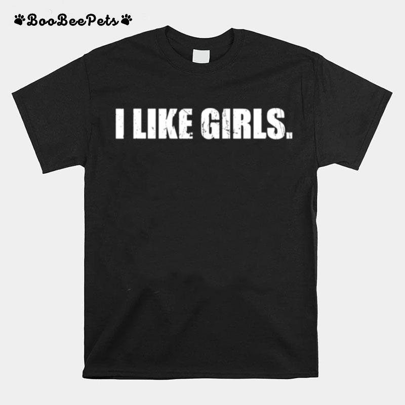 I Like Girls Lesbian Pride Her And Her For Couples T-Shirt