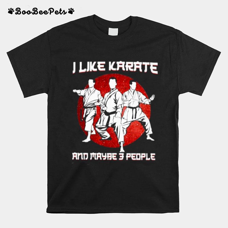 I Like Karate And Maybe 3 People T-Shirt