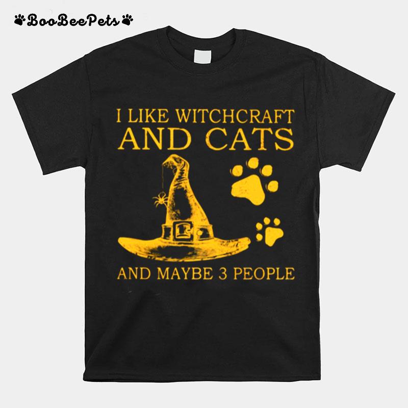 I Like Witchcraft And Cats And Maybe 3 People T-Shirt