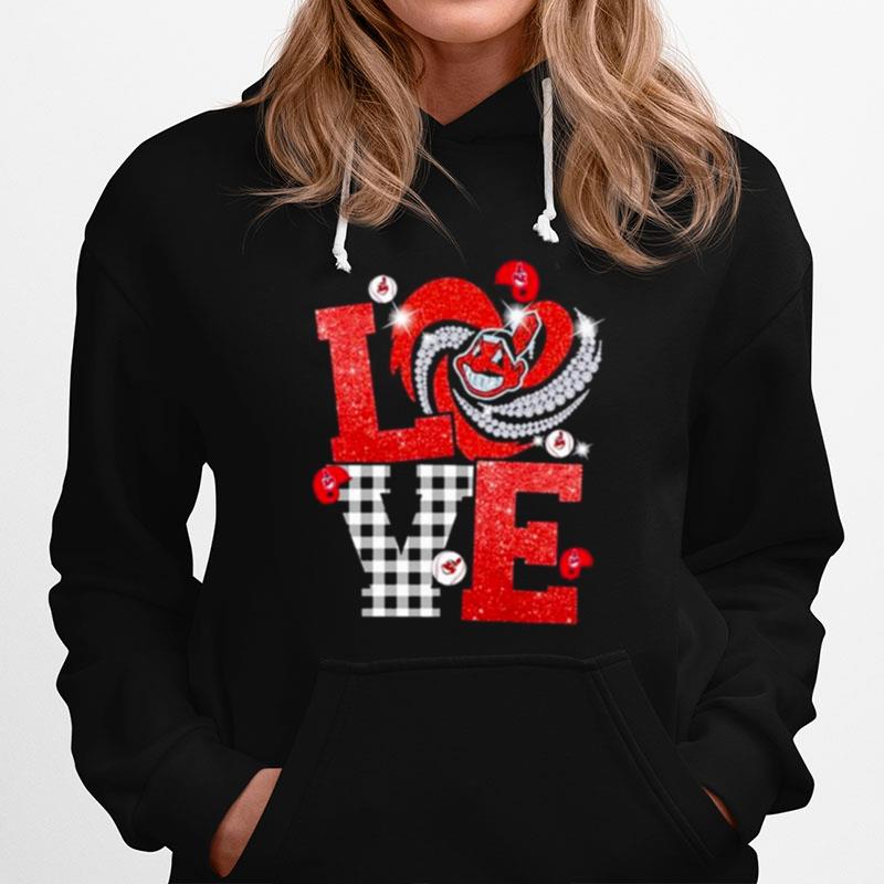 I Love Cleveland Indians Heart 2022 Hoodie