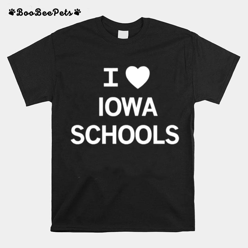 I Love Iowa Schools T-Shirt