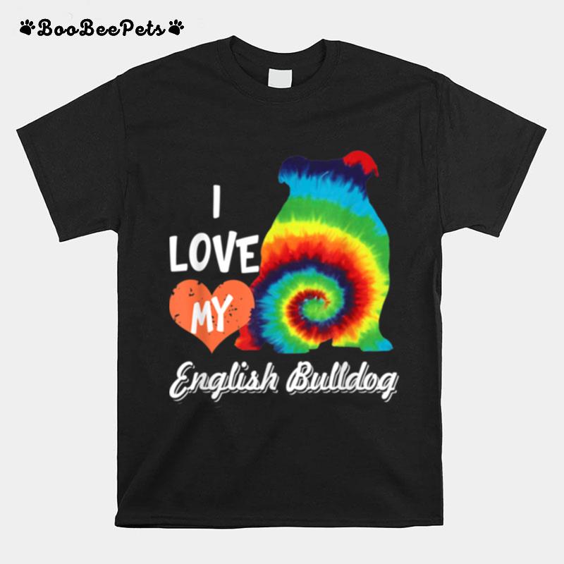 I Love My English Bulldog Boy Girl Kid T-Shirt