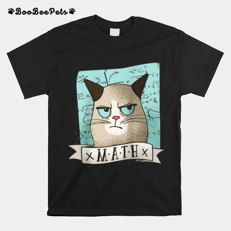 I Love My Grumpy Cat And Math T-Shirt