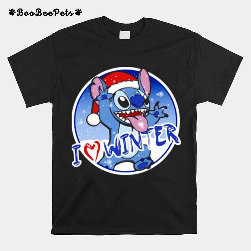 I Love Winner Stitch Wear Santa Hat Xmas T-Shirt