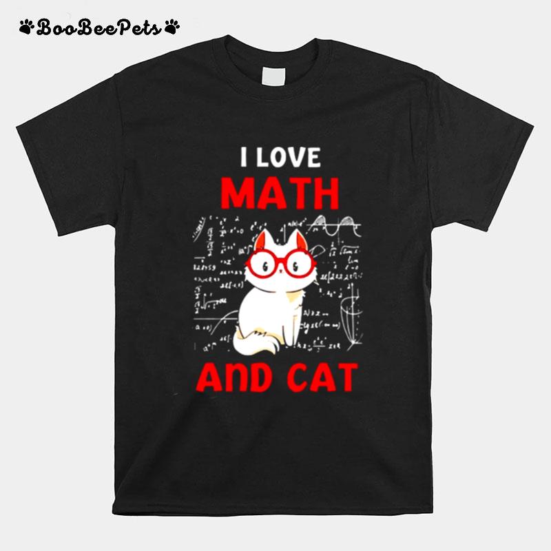 I Lover Math And Cat T-Shirt