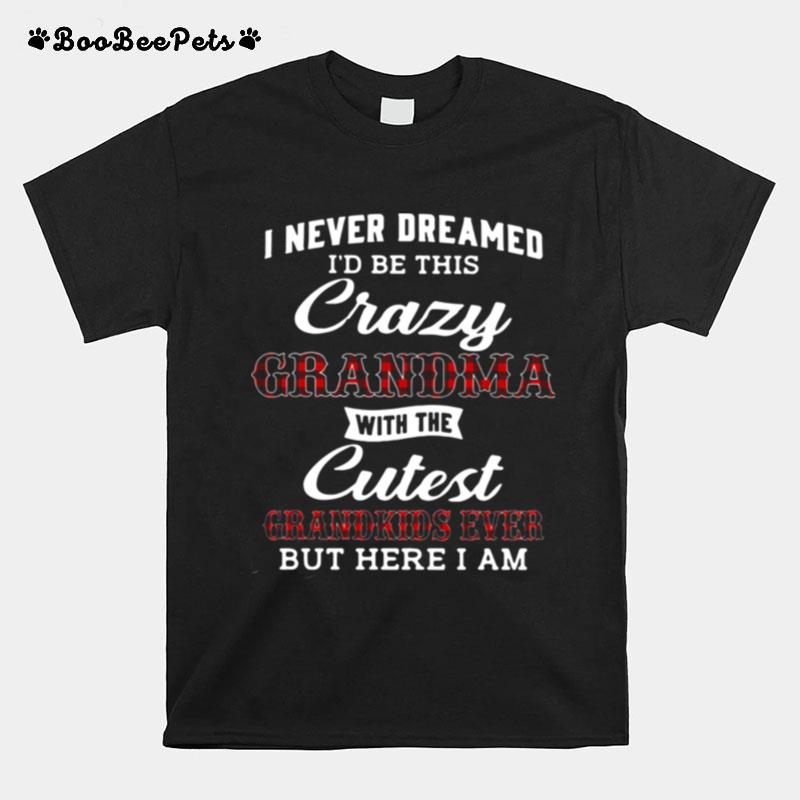 I Never Dreamed Id Be This Crazy Grandma With The Cutest Grandkids Ever But Here I Am T-Shirt