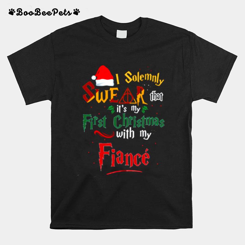 I Solemnly Swear That Its My First Christmas With My Fiance T-Shirt