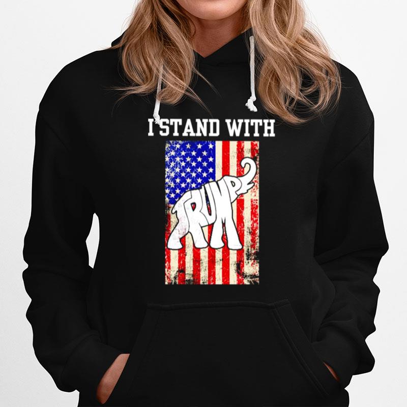 I Stand With Elephant Trump Hoodie