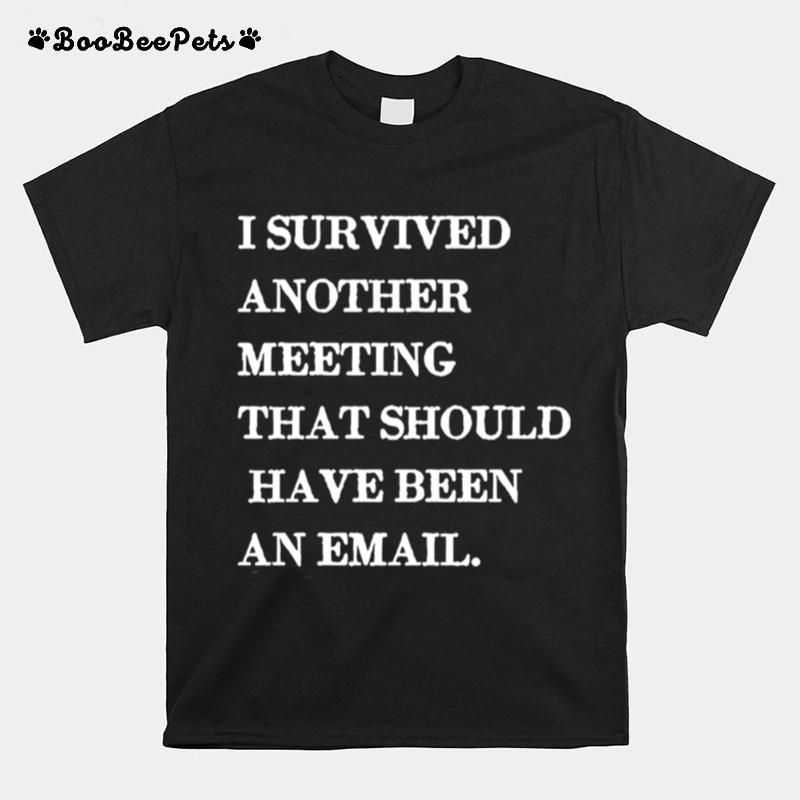 I Survived Another Meeting That Should Have Been An Email T-Shirt