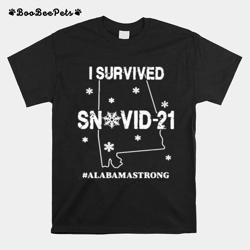 I Survived Snovid 21 Alabama Strong Covid 19 T-Shirt