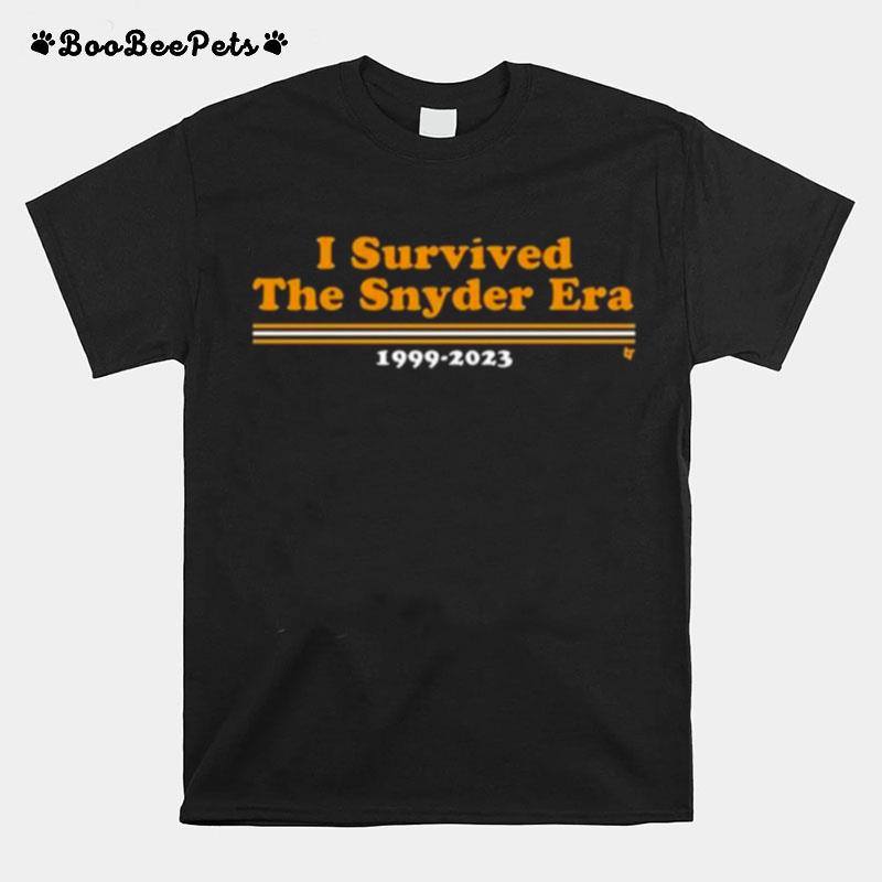 I Survived The Snyder Era 1999 2023 T-Shirt
