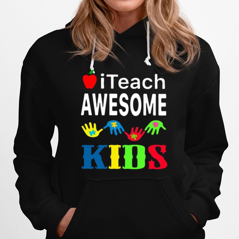 I Teach Awesome Kids Autism Hoodie