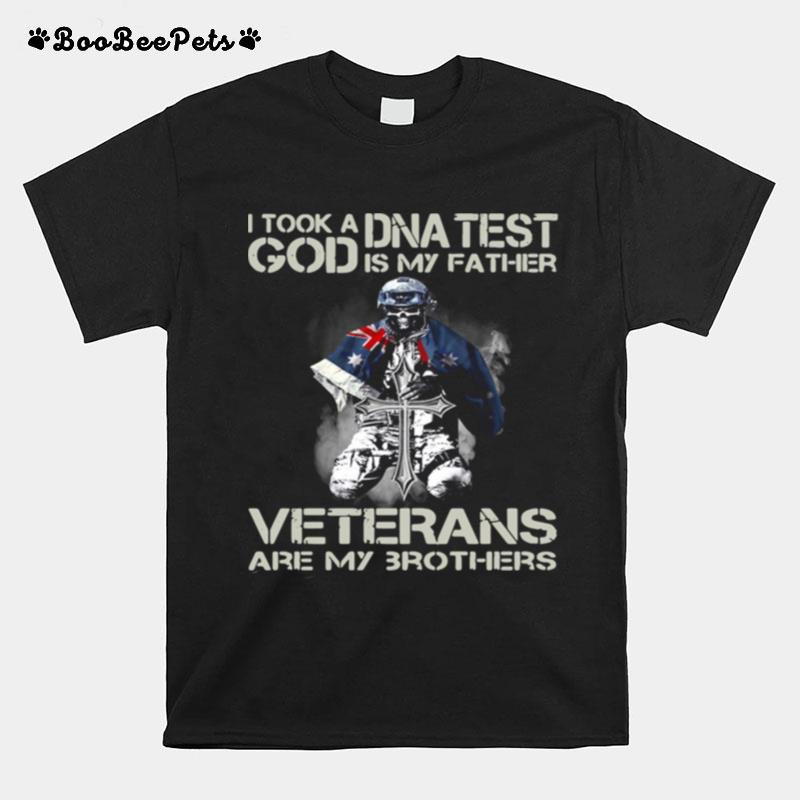 I Took A Dna Test God Is My Father Veterans Are My 3 Brothers T-Shirt