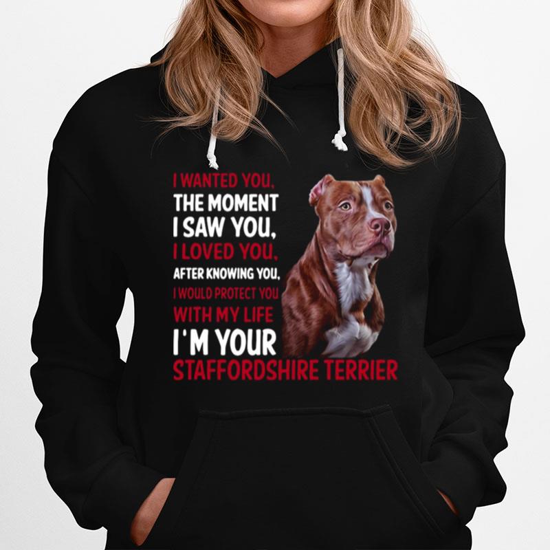 I Wanted You The Moment I Saw You I Loved You After Knowing You Staffordshire Hoodie
