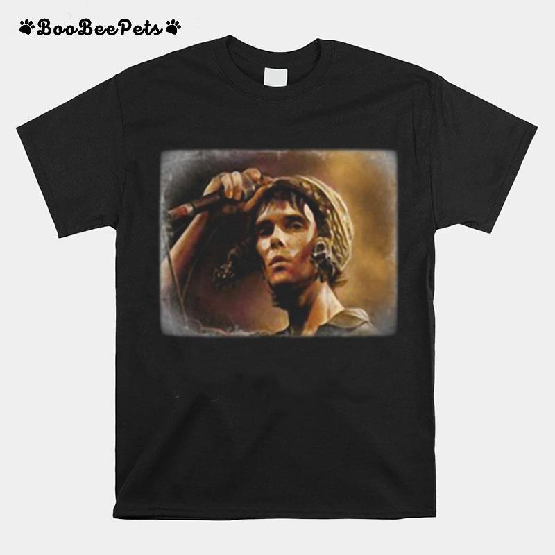 Ian Brown Stone Roses Music Vintage T-Shirt