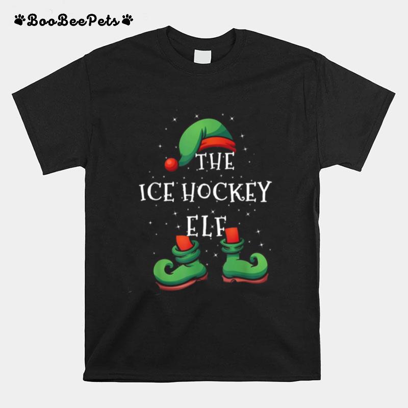 Ice Hockey Elf Family Matching Christmas T-Shirt