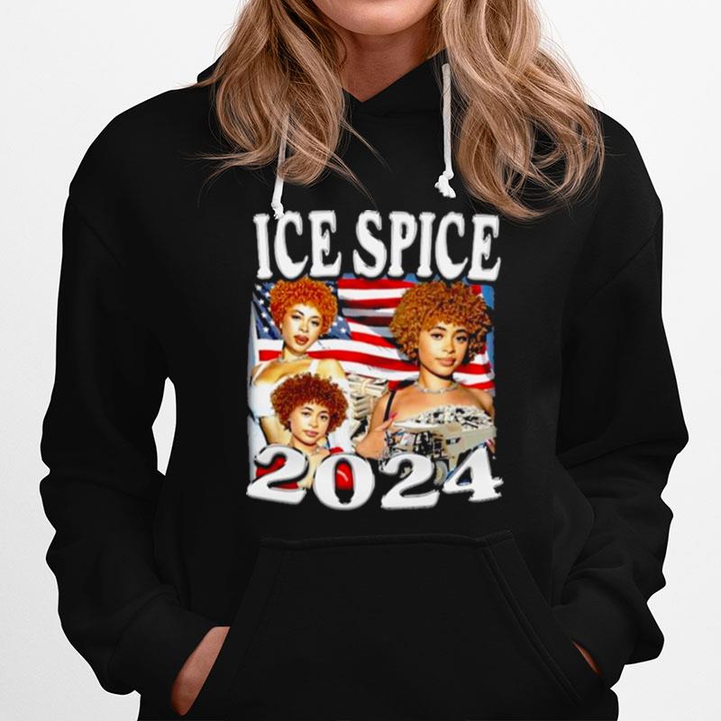 Ice Spice 2024 American Flag Hoodie