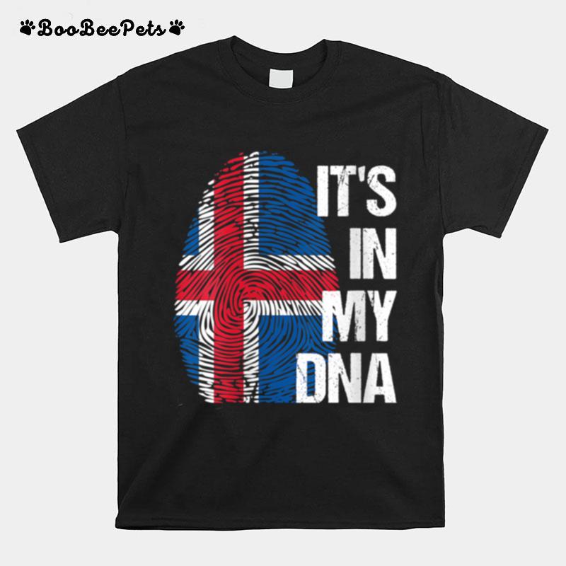 Iceland Flag Country Dna Roots Heritage Pride Culture T-Shirt