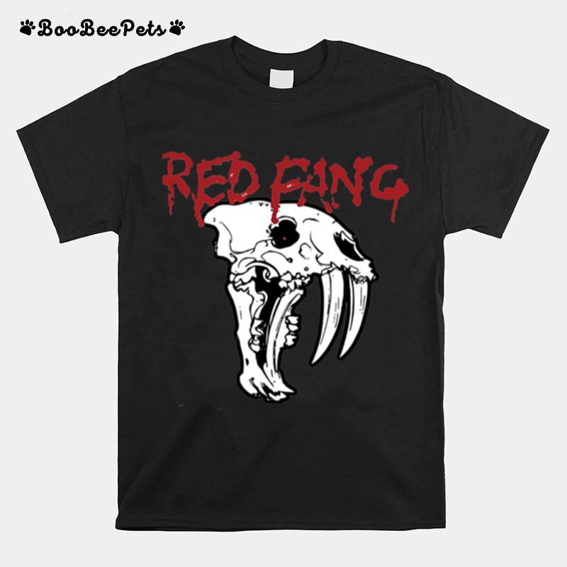 Iconic Skull Art Red Fang T-Shirt