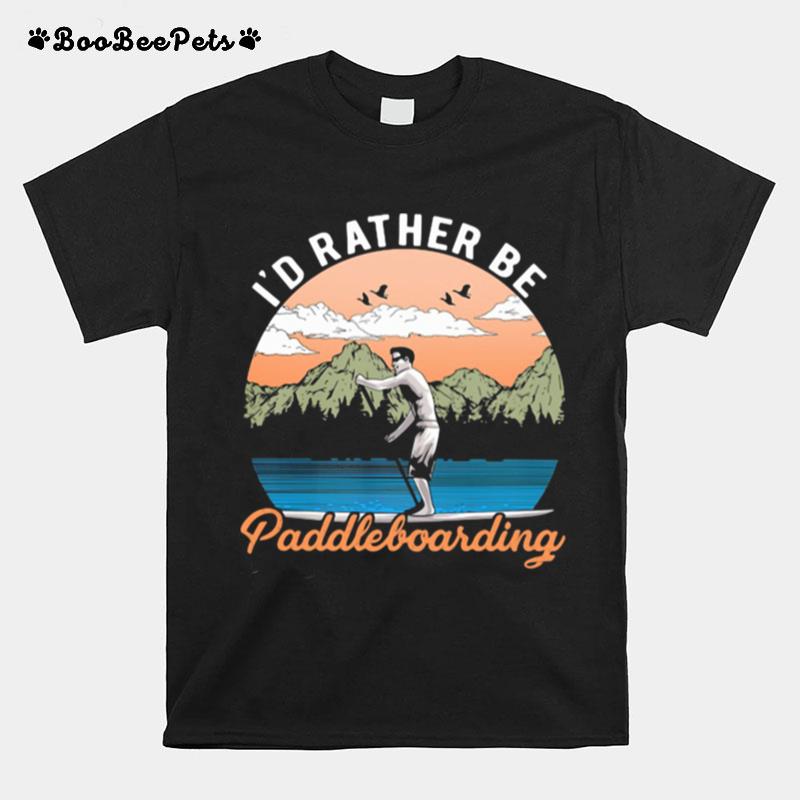 Id Rather Be Paddleboarding Vintage T-Shirt