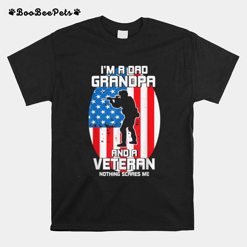 Im A Dad Grandpa And A Veteran U.S. Flag T B09Znxp5Q2 T-Shirt