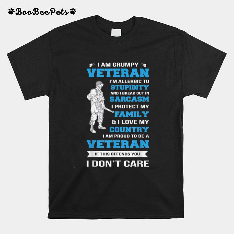 Im A Grumpy Veteran Soldier Combat U.S. T B09Znzrd6X T-Shirt
