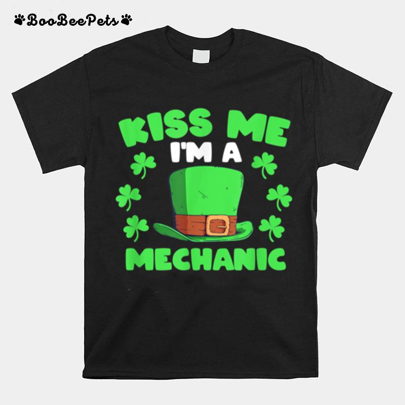 Im A Mechanic Mechanic Elf Shamrock Elves T-Shirt