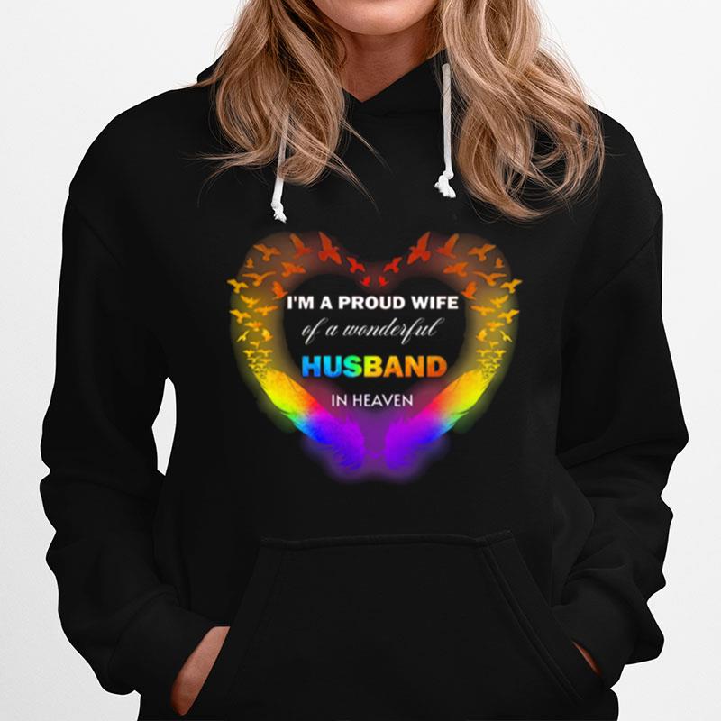 Im A Proud Wife Of A Wonderful Husband In Heaven Hoodie