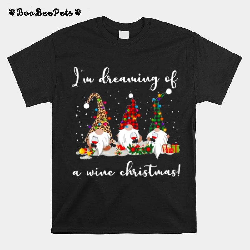 Im Dreaming Of A Wine Christmas Gift T-Shirt