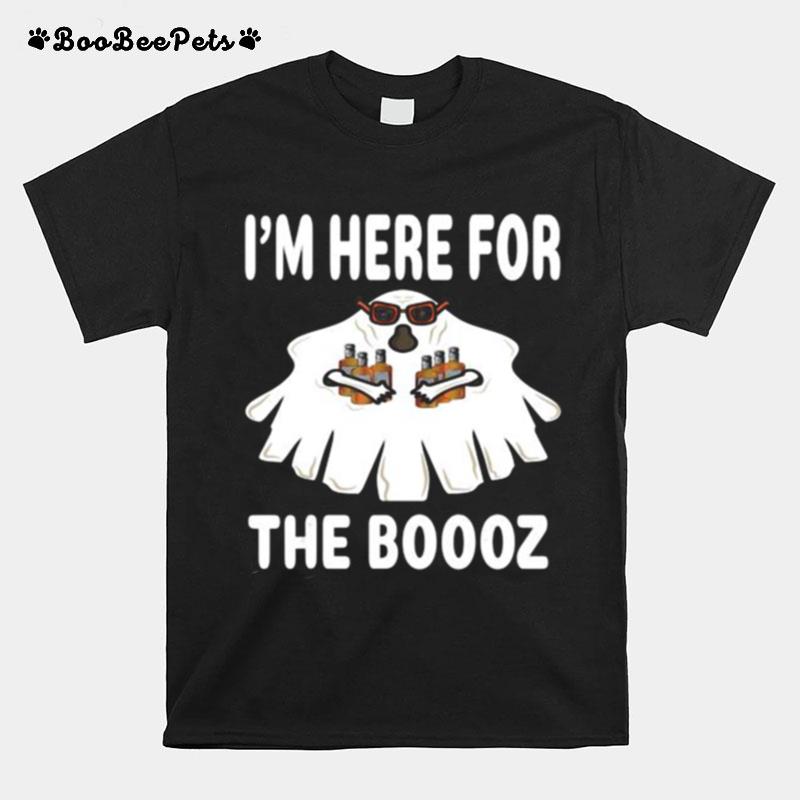 Im Here For The Boooz Ghost Costume Halloween Party T-Shirt