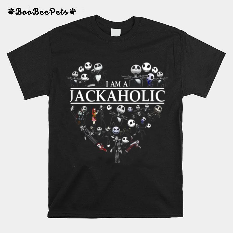 Im Jackaholic Skeleton Skull Heart Halloween T-Shirt