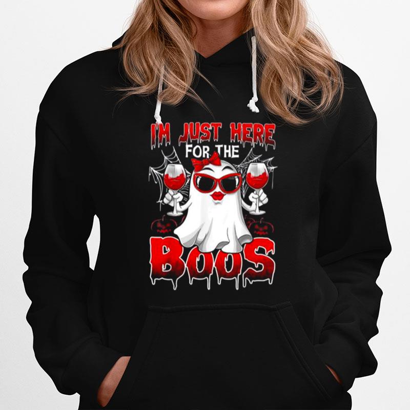 Im Just Here For The Boos Ghost Happy Halloween Hoodie