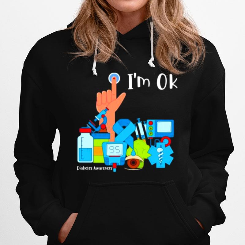 Im Ok Diabetes Awareness Hoodie