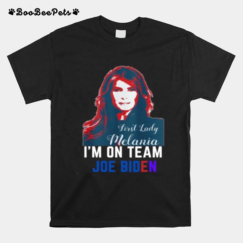 Im On Team Joe Biden Funny Vintage Melania Trump T-Shirt