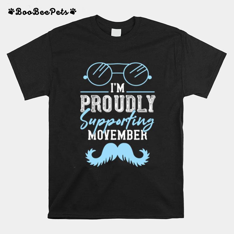 Im Proudly Supporting Movember Blue T-Shirt