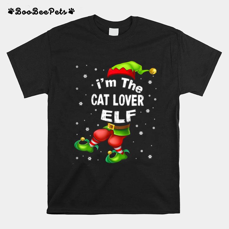 Im The Cat Lover Elf Christmas T-Shirt