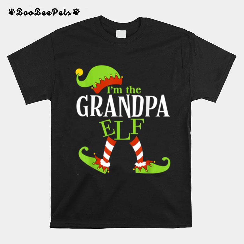 Im The Grandpa Elf Family Group Matching Pj Christmas T-Shirt