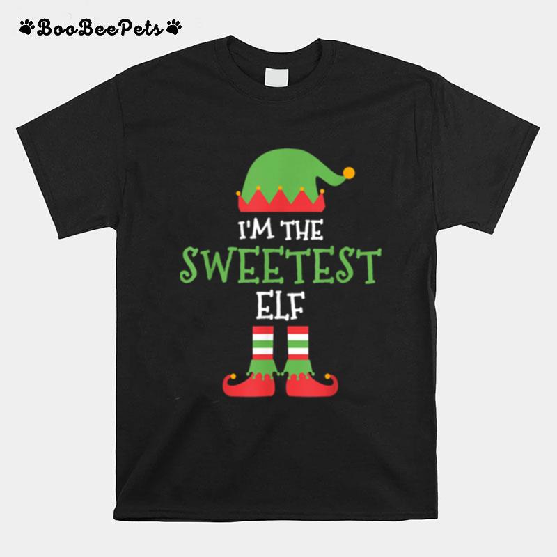 Im The Sweetest Elf Family Matching Christmas Group Pajamas T-Shirt