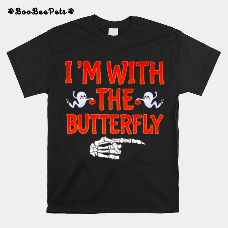 Im With Butterfly Halloween T-Shirt