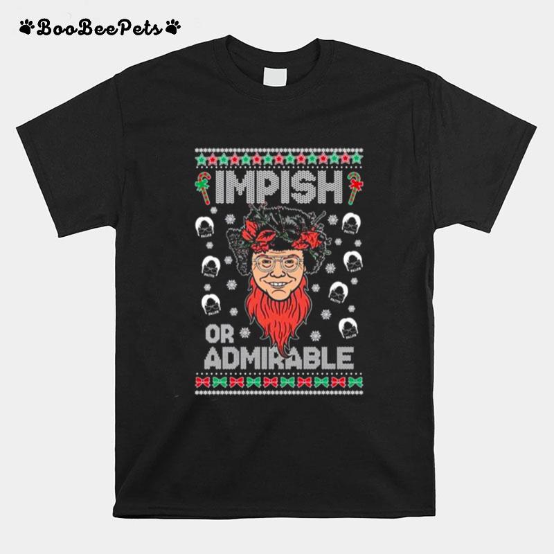 Impish Or Admirable Dwight Schrute Ugly Christmas 2022 T-Shirt