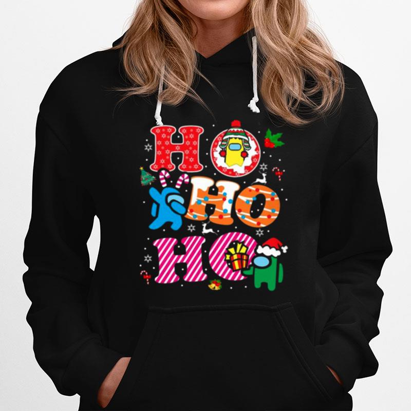 Imposter Among Us Ho Ho Ho Merry Christmas Hoodie