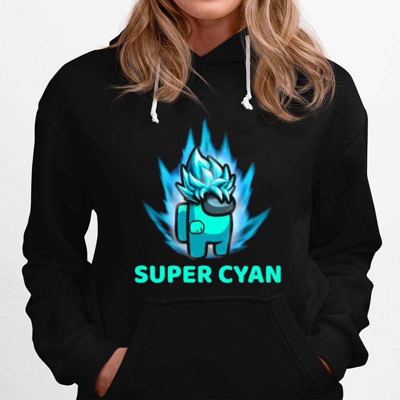 Imposter Among Us Super Cyan Hoodie