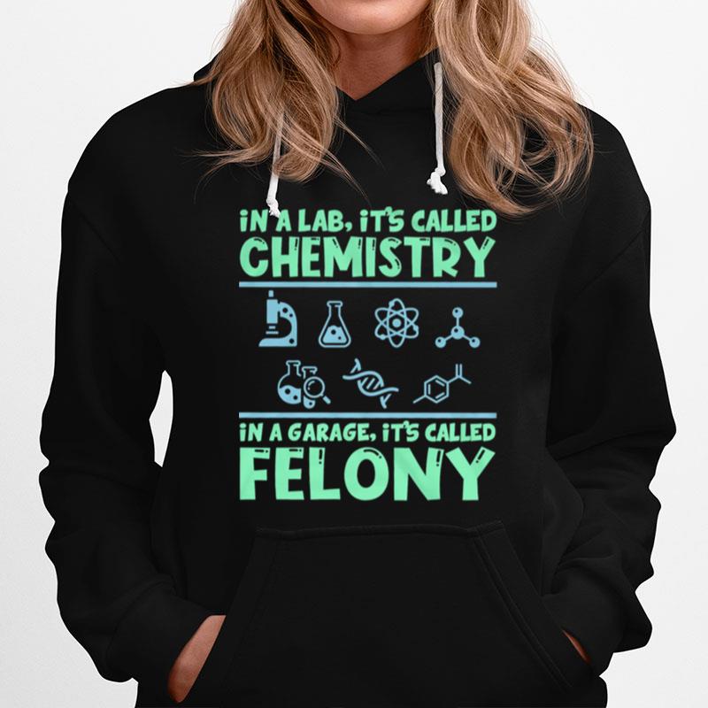 In A Lab Its Called Chemistry In A Garage Its Called Felony Hoodie