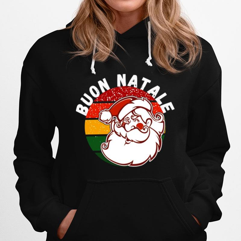 In Italian Buon Natale Merry Christmas Hoodie